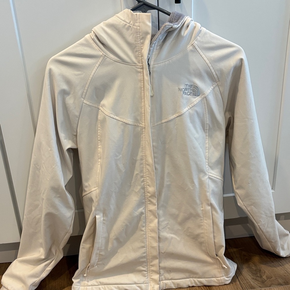 The North Face Light Beige Hooded Jacket